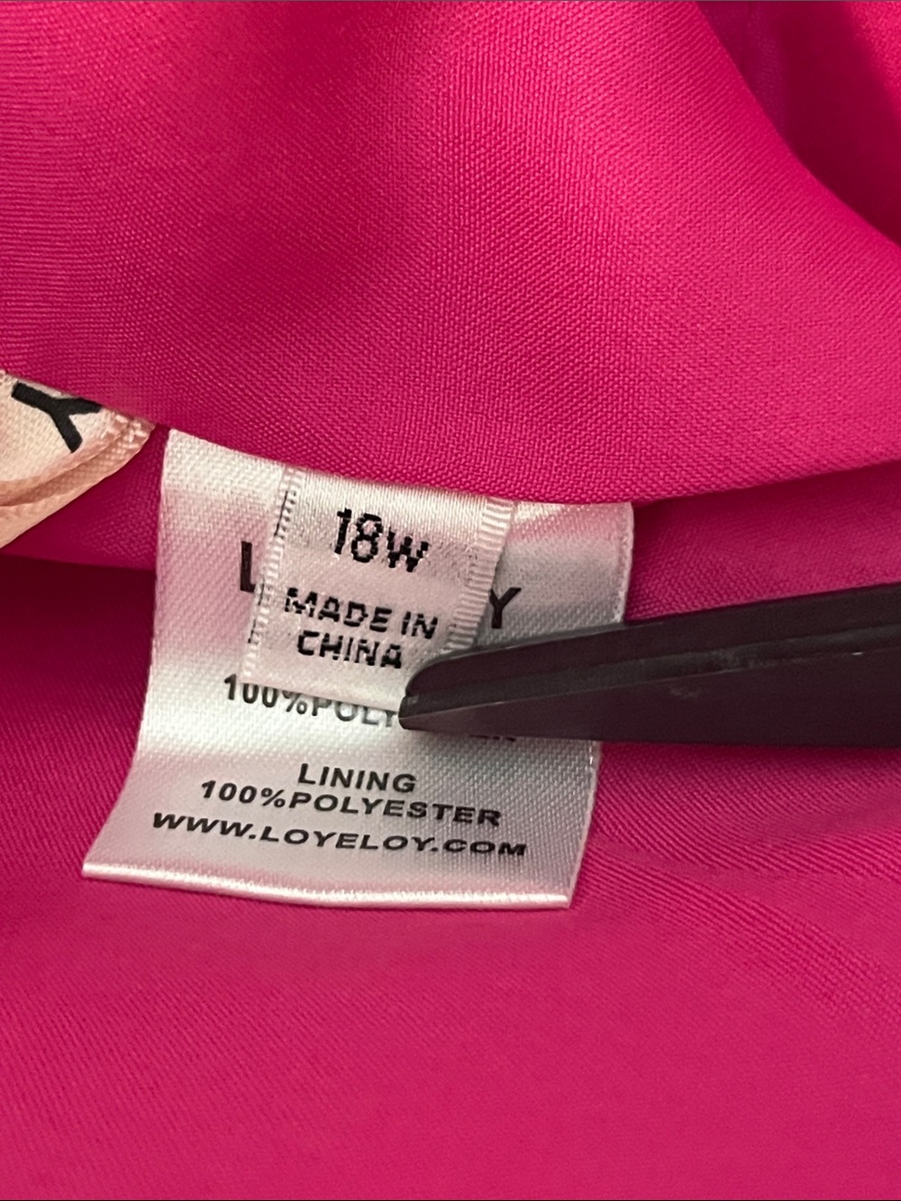 Loyeloy Fuchsia One Shoulder Floor Length Gown - Picture 9 of 14